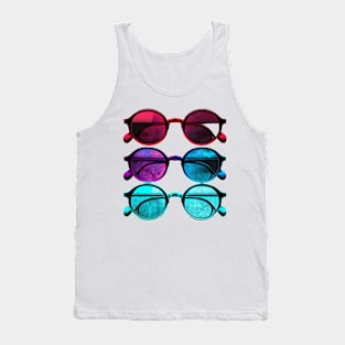 Dark colours glasses Tank Top